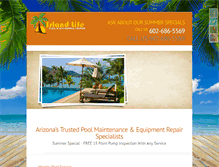 Tablet Screenshot of islandlifepoolsandspas.com